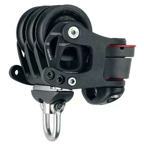 Harken bozzello triplo con Strozzascotta D. 45 mm. - Serie Element