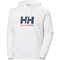 Helly Hansen Felpa Logo con Cappuccio - Bianco
