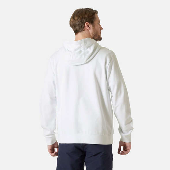 Helly Hansen Felpa Logo con Cappuccio - Bianco