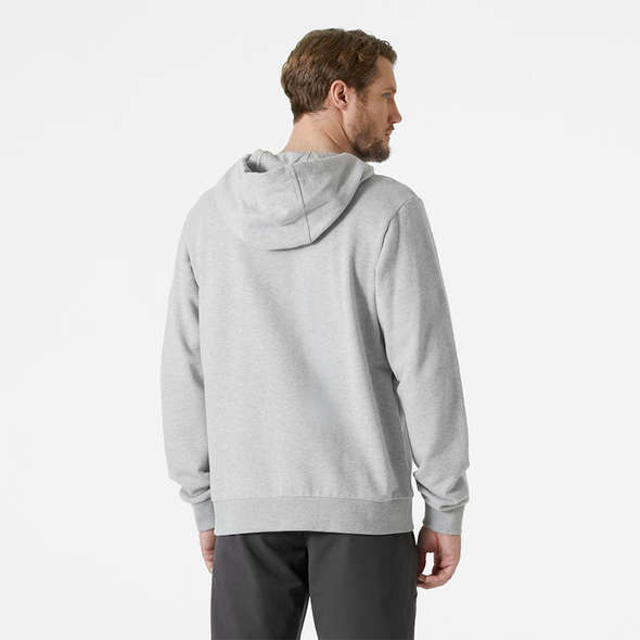 Helly Hansen Felpa Logo con Cappuccio - Grigio