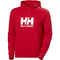 Helly Hansen Felpa Logo con Cappuccio - Rosso