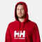 Helly Hansen Felpa Logo con Cappuccio - Rosso