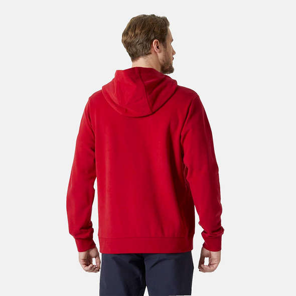 Helly Hansen Felpa Logo con Cappuccio - Rosso