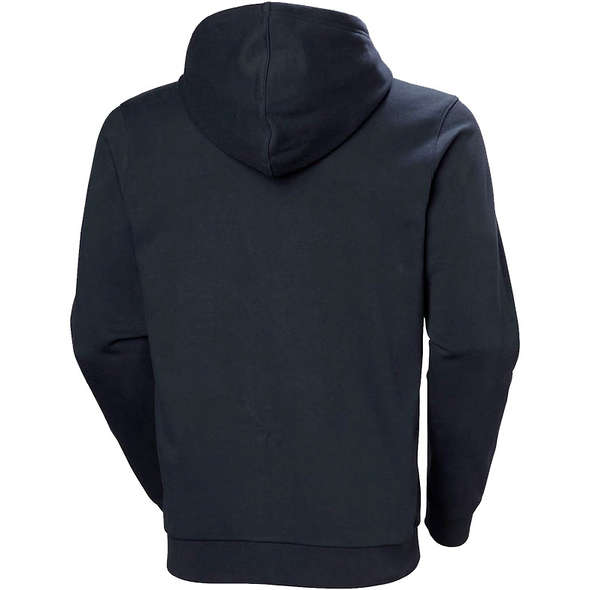 Helly Hansen Felpa Logo con Zip e Cappuccio - Navy