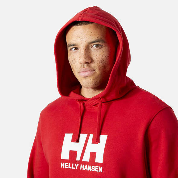 Helly Hansen Felpa Logo Hoodie 3.0 - Rosso