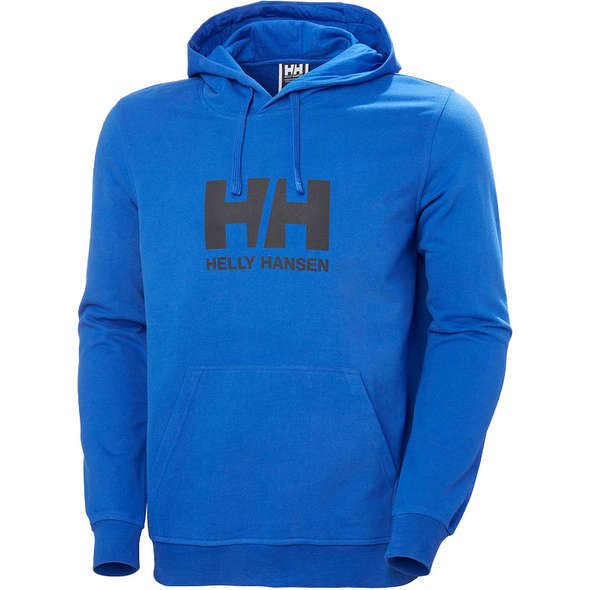 Helly Hansen Felpa Logo Hoodie - Cobalto