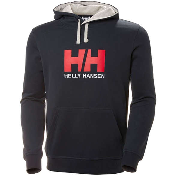 Helly Hansen Felpa Logo Hoodie - Navy