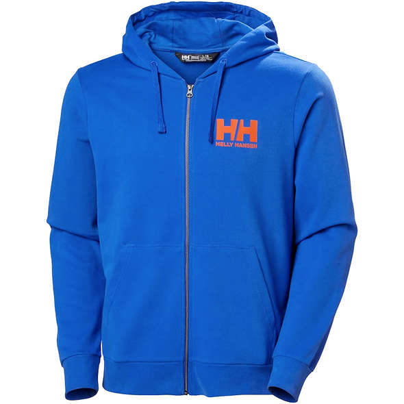 Helly Hansen Felpa Logo Zip Completa - Cobalto