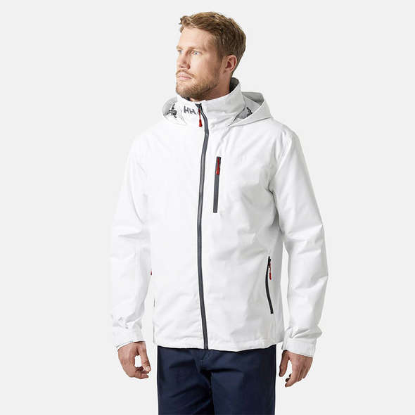 Helly Hansen Giacca con Cappuccio Crew Midlayer 2.0 - Bianco