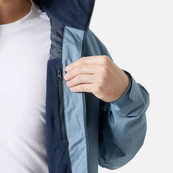 Helly Hansen Giacca con Cappuccio Crew Midlayer 2.0 - Washed Navy