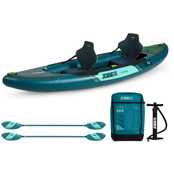 Jobe Kayak Gonfiabile Gama 2 Posti - Verde atlantico