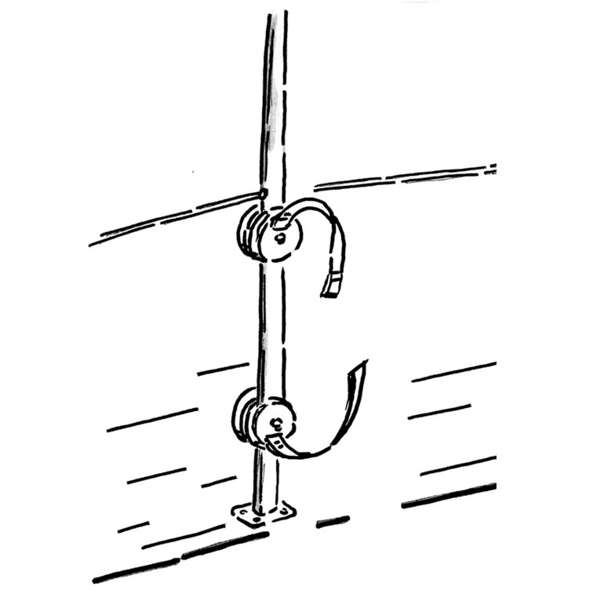 Kit cinghia porta SUP e passerella - 2 morsetti
