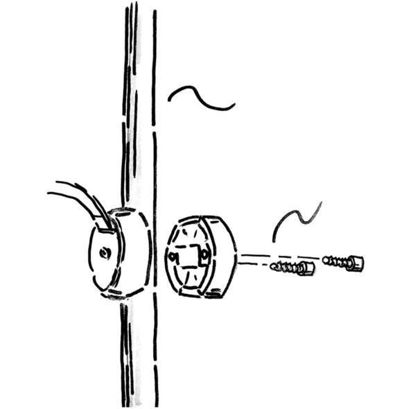 Kit cinghia porta SUP e passerella - 2 morsetti