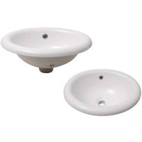 Lavello ovale in ceramica bianca