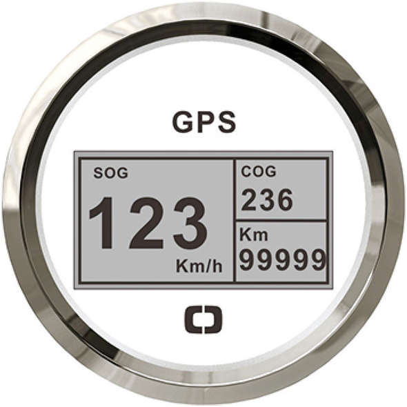 Log con bussola e totalizzatore GPS - Bianco/Lunetta Lucida