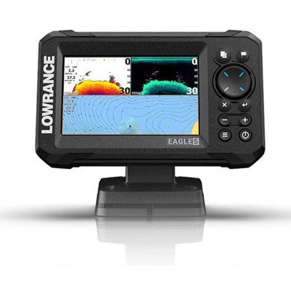 Lowrance GPS/ECO Eagle 5" con Trasduttore Splitshot HD