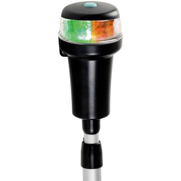 Luce di via autonoma LED con tubo telescopico - Rossa/Verde