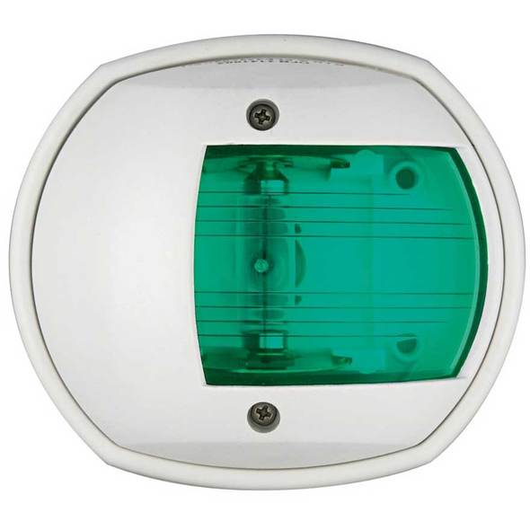 Luce di via “Compact 12” laterale verde 112,5° Cassa bianca