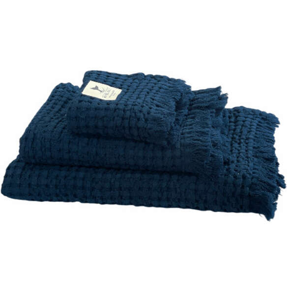 MB set 3 Asciugamani Nido D’ape Sea & Salt - Navy