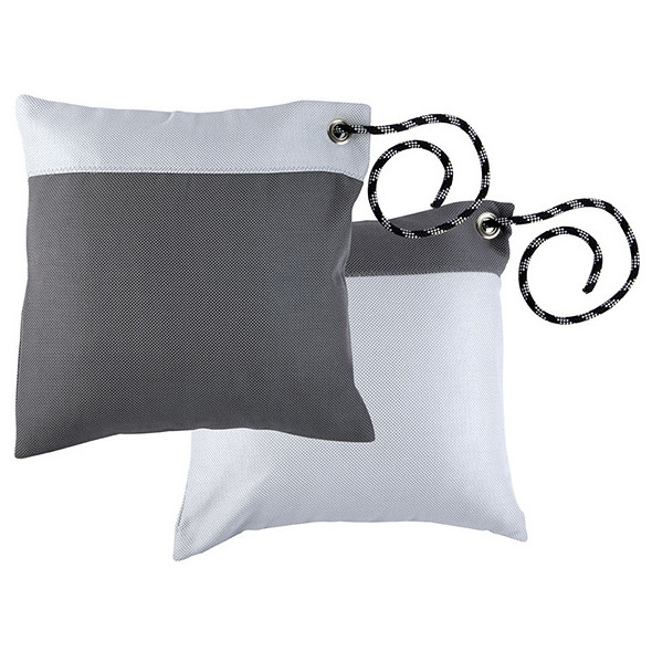 MB Set Cuscini Antivento 2 pz. Waterproof - Grigio Scuro