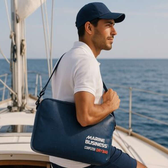 MB Thalassa Borsa Impermeabile per Computer - Nero