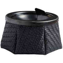 MB Windproof Posacenere Rattan - Nero