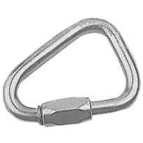 Moschettone a delta inox con vite