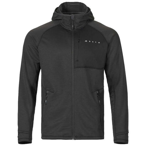 Musto Giacca termica in Pile EVO con cappuccio - Nero