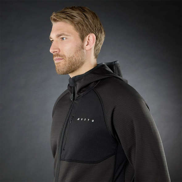 Musto Giacca termica in Pile EVO con cappuccio - Nero