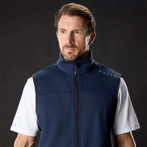 Musto Gilet uomo Softshell Girocollo Evo - Navy