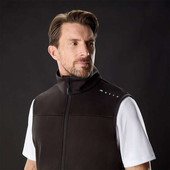 Musto Gilet uomo Softshell Girocollo Evo - Nero