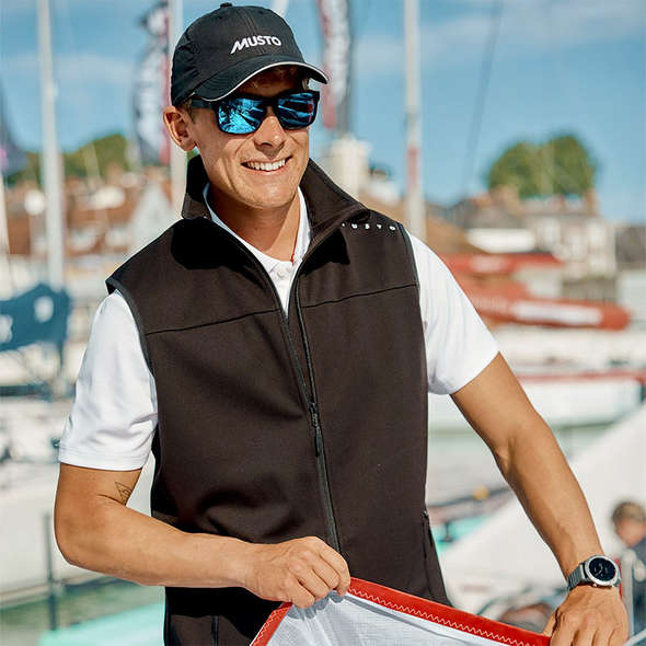 Musto Gilet uomo Softshell Girocollo Evo - Nero