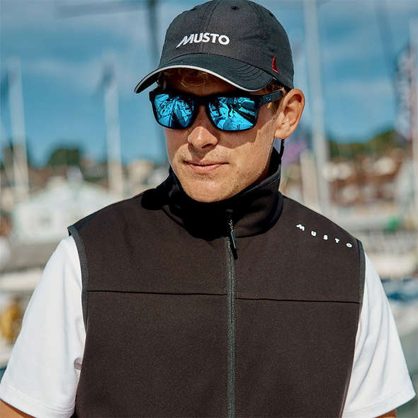 Musto Gilet uomo Softshell Girocollo Evo - Nero