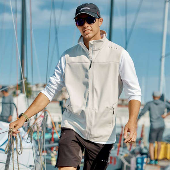 Musto Gilet uomo Softshell Girocollo Evo - Platinum