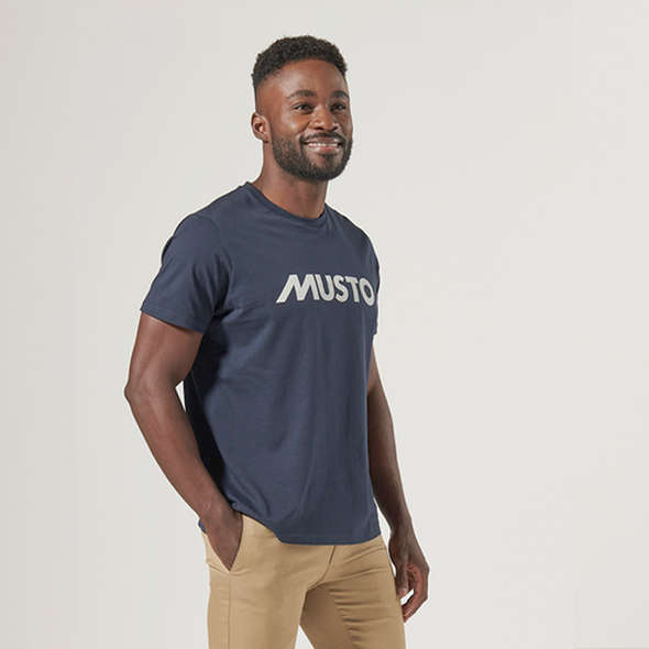 Musto T-Shirt Uomo con Logo - Navy