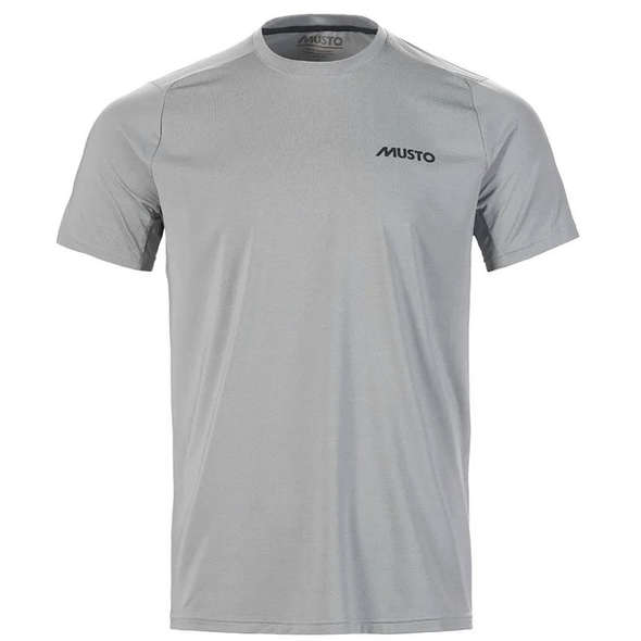 Musto T-Shirt Uomo LPX Cooling UV Manica Corta - Grigio Melang