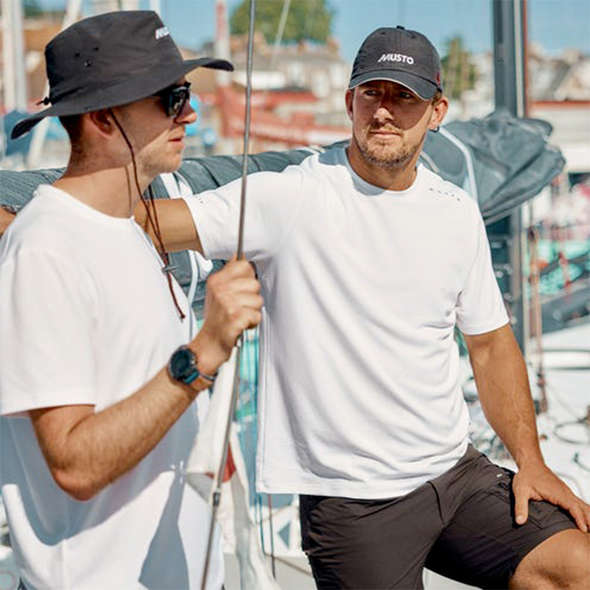Musto T-Shirt Uomo SunBlock Evo a maniche corte - Bianco