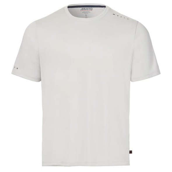Musto T-Shirt Uomo SunBlock Evo a maniche corte - Platinum