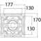 Oceansouth supporto sedile Waverider 580/710 mm