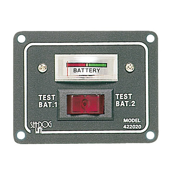 Pannello tester per 2 batterie - Analogico