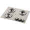 Piano cottura inox ad incasso - 3 fuochi