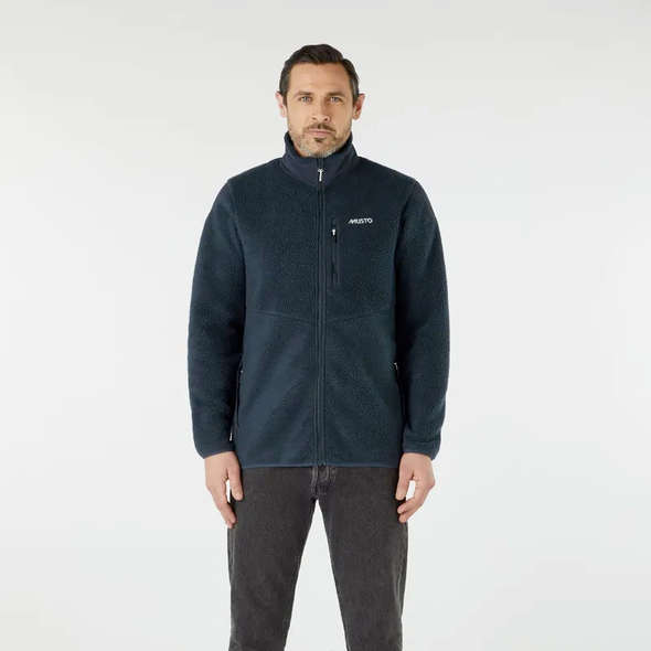 Pile da uomo con zip Musto Nautic - Navy