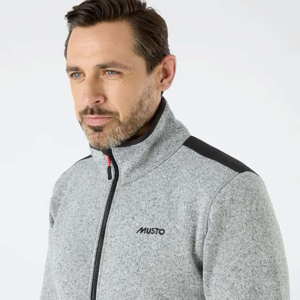 Pile in maglia da uomo Musto - Grigio Melange