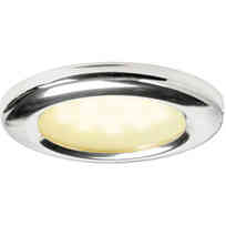 Plafoniera LED incasso Vega inox vetro satinato