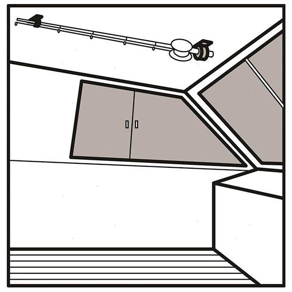 Portacanne a Soffitto Ø40 mm