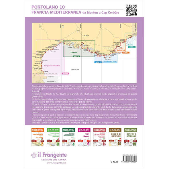 Portolano Cartografico 10 - Francia Mediterranea da Menton a Cap Cerbère - II° Edizione