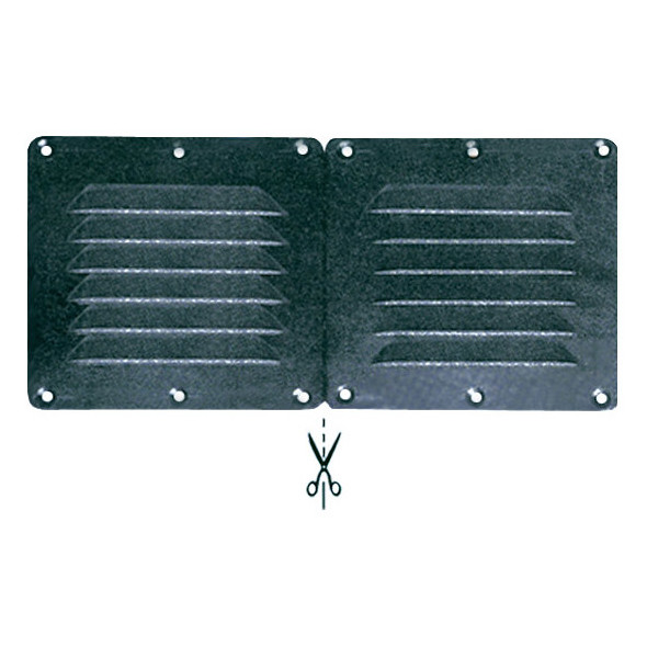 Presa aria divisibile Nero - 255 x 115 mm