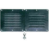 Presa aria divisibile Nero - 255 x 115 mm