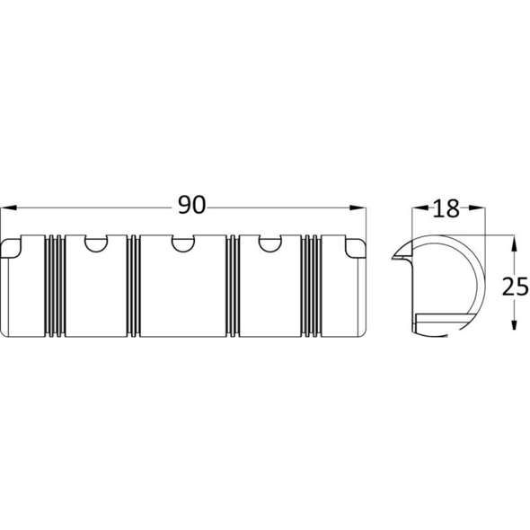 Protezione per pontile Big Fender - Bianco