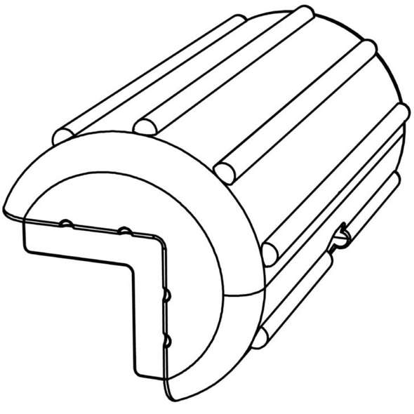 Protezione per pontile Corner - Bianco